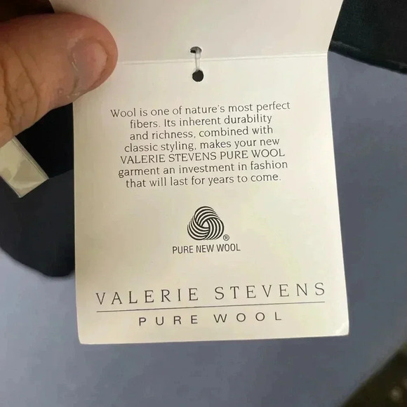 Valerie Stevens Coat jacket women’s size 10 pure Wool black cute trendy - Picture 3 of 7